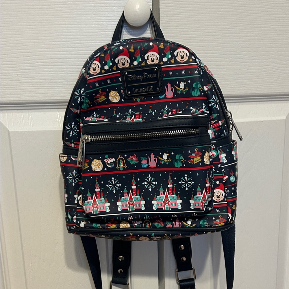 Disney Parks Christmas Loungefly Mini Backpack